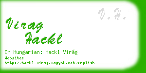 virag hackl business card